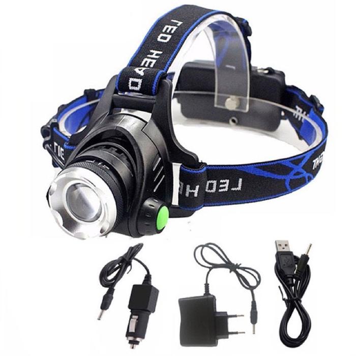 Taffled High Power Headlamp LED Cree XML T6 + Charger - 568D