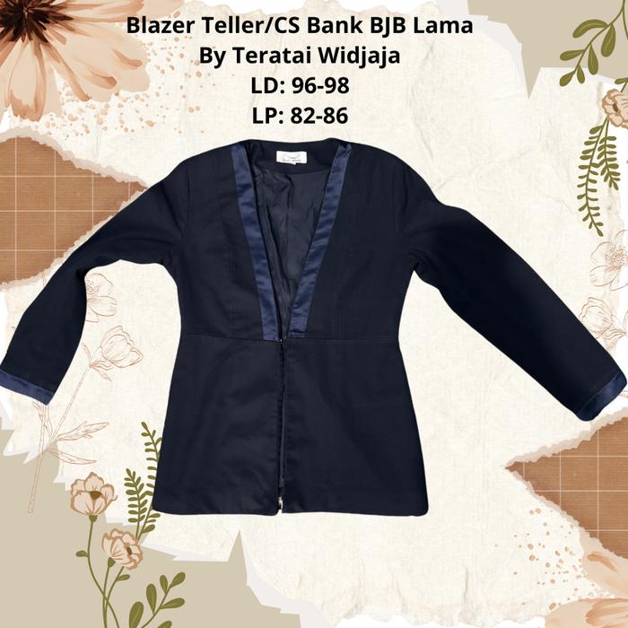 Teratai Widjaja Preloved Seragam Bank BJB Navy L Blazer Teller CS Bank BJB Lama Ukuran 12 L Model Pr