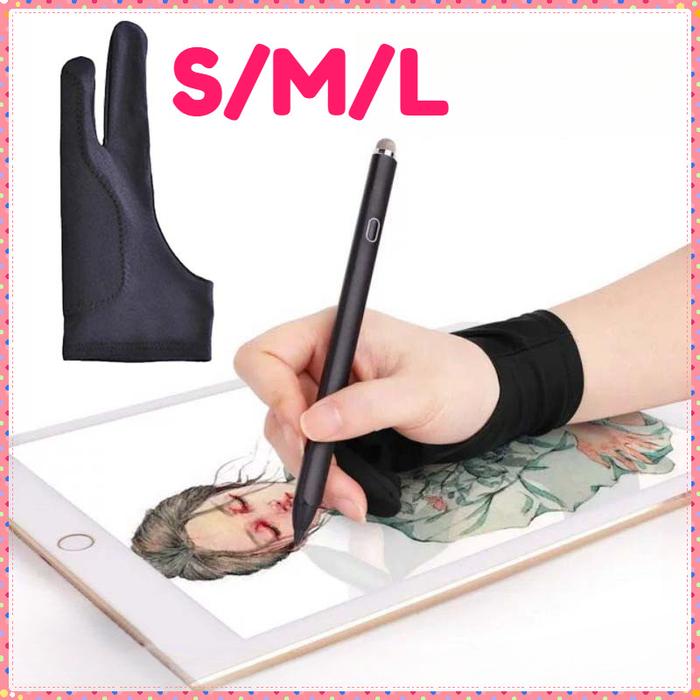 2 Finger Sarung Tangan Gambar Drawing Glove Palm Rejection Glove Hand Glove Drawing