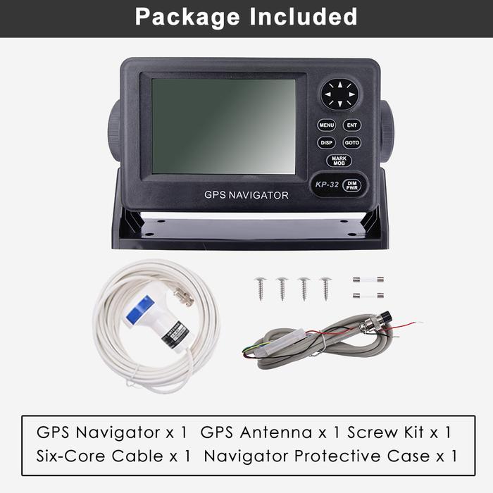 ONWA KP-32 Navigator Laut Navigasi GPS/SBAS 4.5 Inci Tampilan LCD