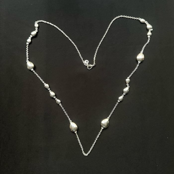 Gloria Vanderbilt Silvertone Long Necklace
