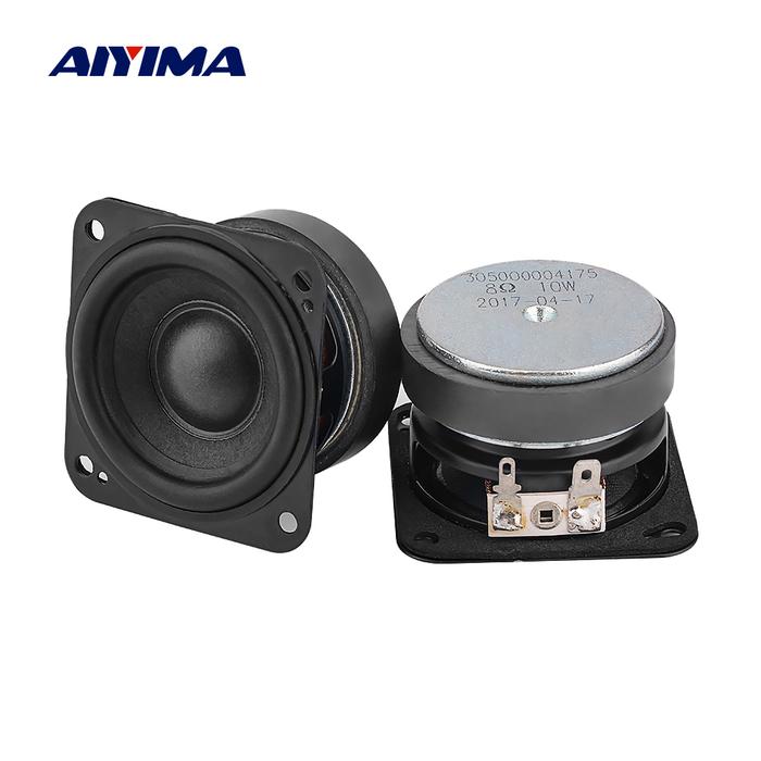 AIYIMA 2 inch 8 ohm 10W Audio Speaker Wool Basin Dual Magnetic Full