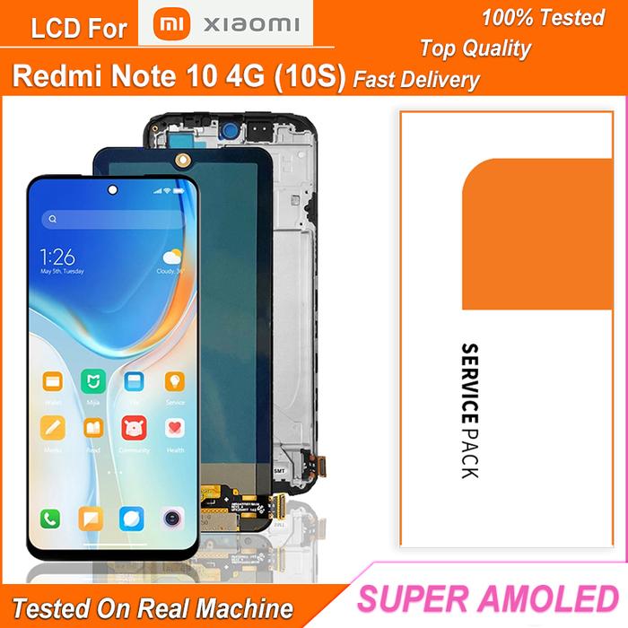 6.43'' Super AMOLED LCD For Xiaomi Redmi Note 10 4G M2101K7AG LCD