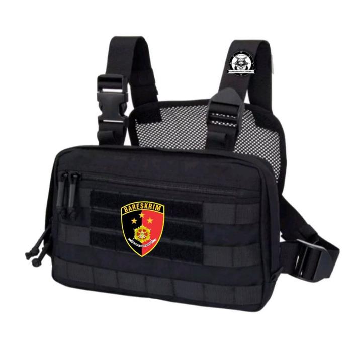 chest bag tas dada logo bareskrim polisi