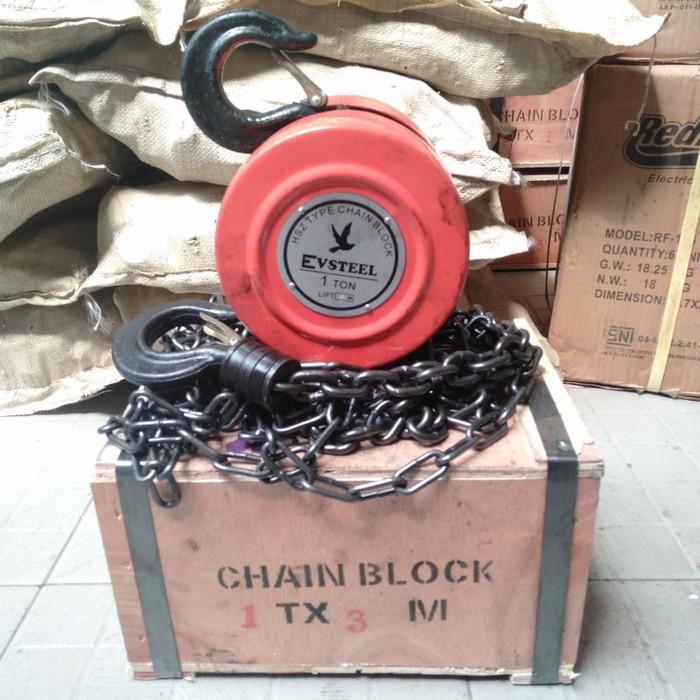 new - chain block 1 ton 3 meter takel katrol kerekan 1 ton 3 meter
