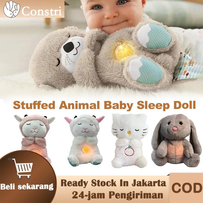 Breathing Little Otter Animal Plush Doll Fisher-Price Soothe 'n Bayi Boneka Musik Tidur Pendamping L
