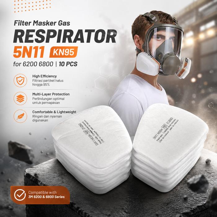 Grand Mall - Filter Masker Gas | Respirator Cotton Filter | KN95 Replacement Filter