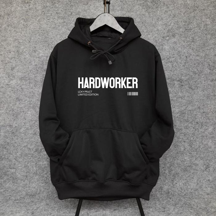 Sweater hoodie cowok Crewneck Basic Sweatshirt Distro Oversize LUCKY PROJECT Bisa Di Cari Jaket Kere