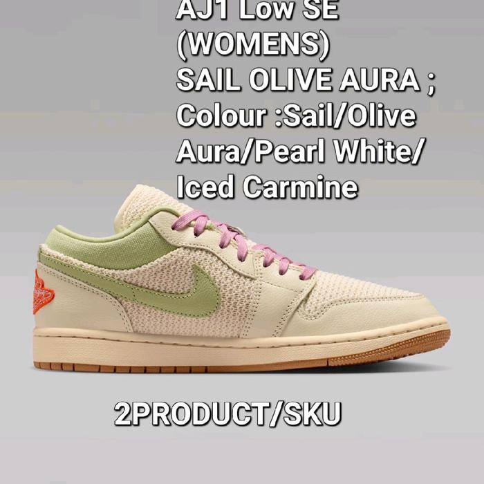Sepatu Jordan Sepatu Air Jordan Sepatu AJ 1 Low Sepatu AJ1 Low Sepatu Air Jordan 1 Low SE WOMENS SAI