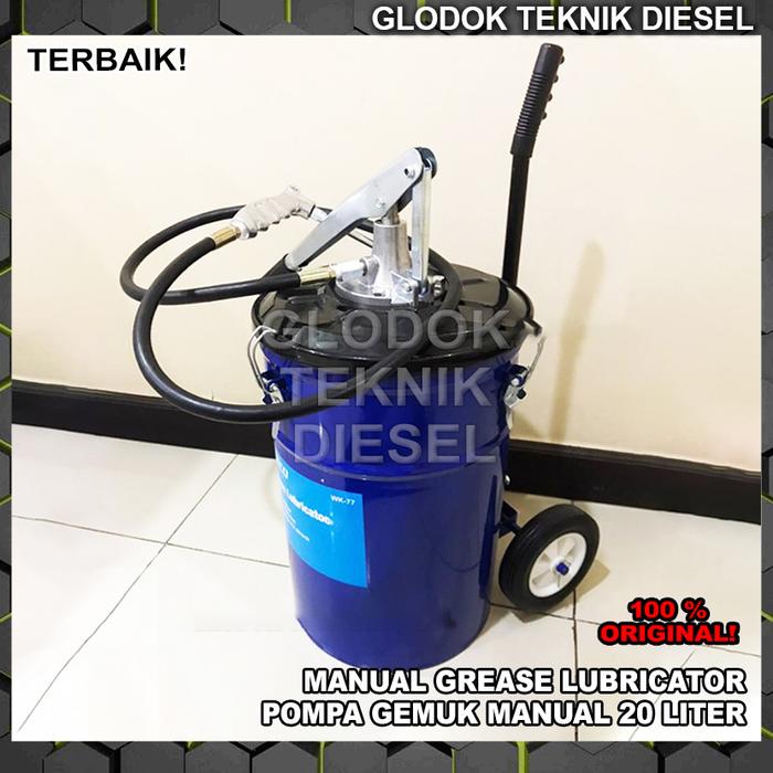 Pompa Gemuk Drum Manual 20 Liter Grease Pump Lubricator 20 L Original TERBAIK