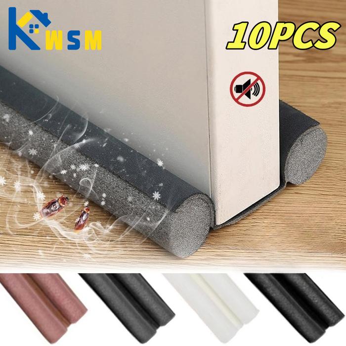10PCAdjustable Door Bottom Seal Strip Weather Strip Under Door Draft Stopper Thicker Anti-Cold Gap B
