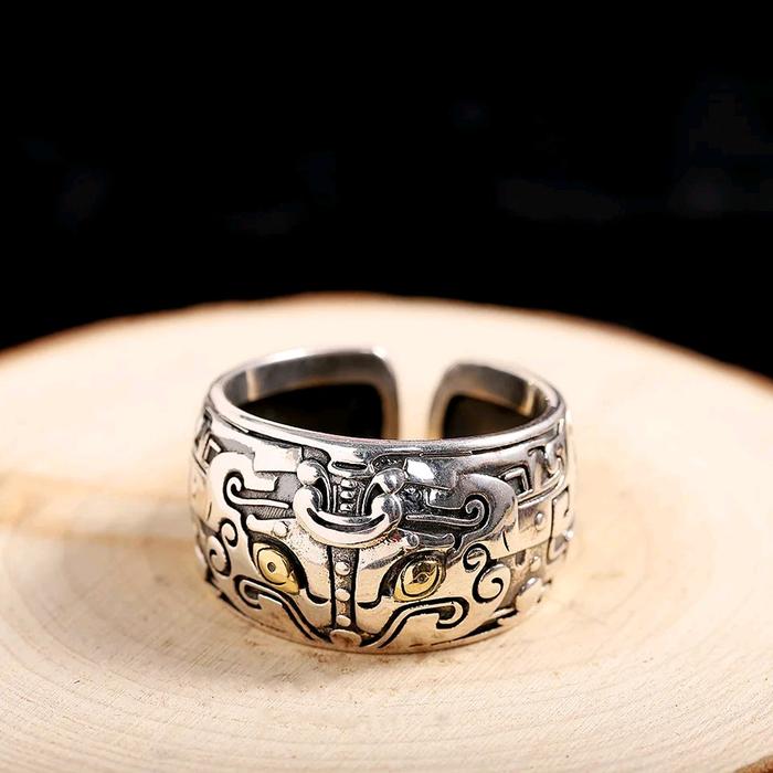 Cincin Kasual Motif Hewan Mitologi Yunani Balmora (Model Terbuka) Hadiah