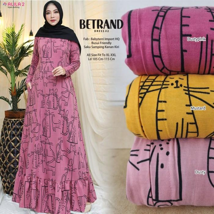 gamis betrand dress maxy mat kaos babytery busui tebal melar ori alila