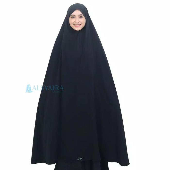Alsyahra Exclusive Set Khimar Syari Haramain Niqab Bandana Non Pet Wolfis Premium