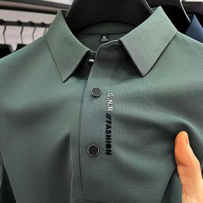 Baju polo pria kemeja berkerah dewasa cowok t shirt motif premium korean style shirt polos terkeren 