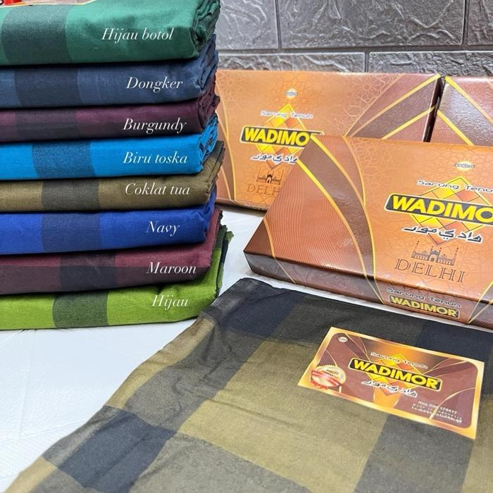 Sarung tenun wadimor Delhi motif manise Muslim Dewasa
