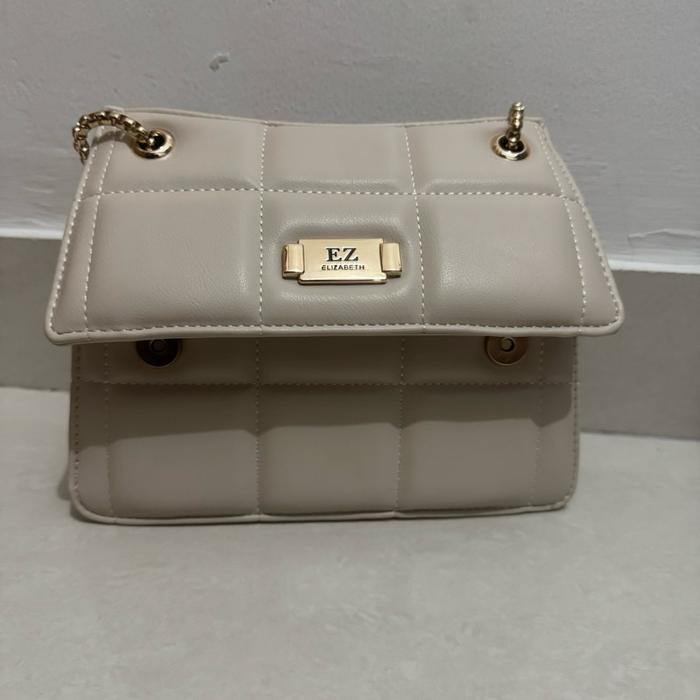 Tas Elizabeth Beige Full Chain