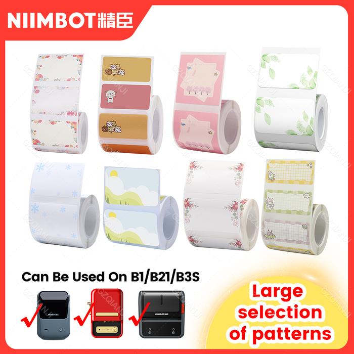 B21 Supplies Paper Fancy Color White Label Sticker Print Paper Roll