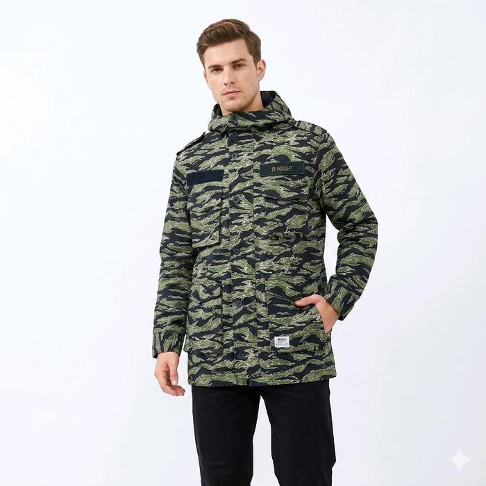 Jaket Parka Pria Lengan Panjang Insight Original Tiger Camo Jacket Army