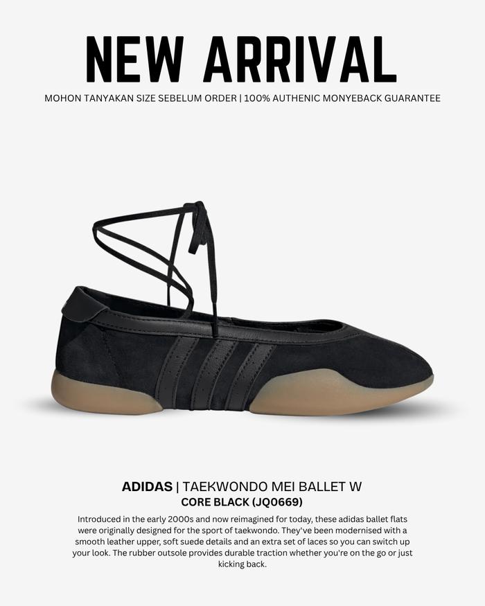 ADIDAS | TAEKWONDO MEI BALLET W | Serpatu ballet slip on wanita 100% ORIGINAL