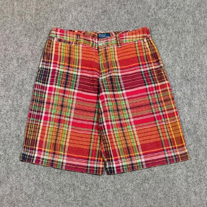 celana pendek kotak kotak pria POLO RALPH LAUREN size 27 second