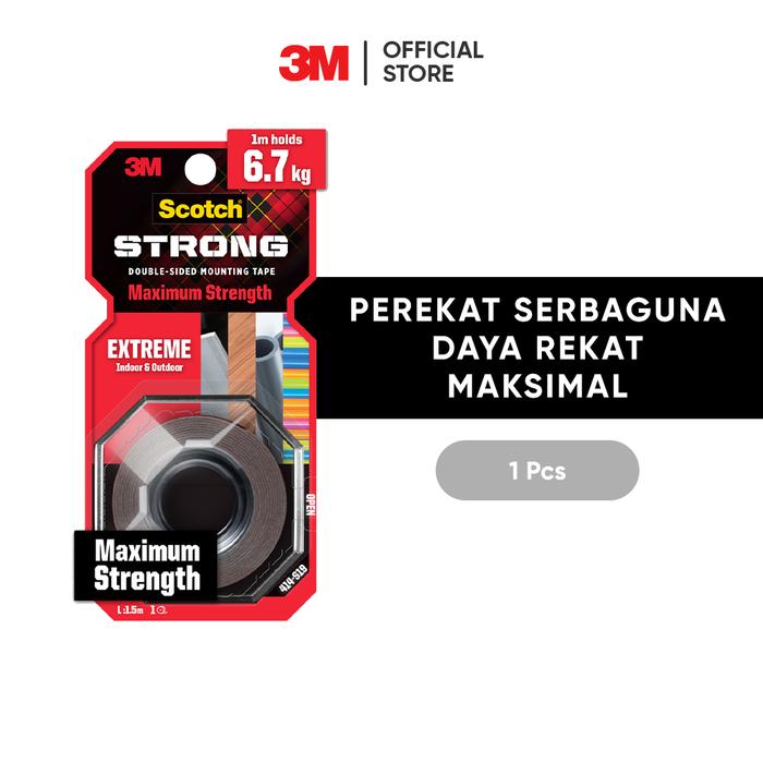 3M™ Scotch® Double Sided-Mounting Tape, Menahan hingga 6.7kg, 1 pc, 19mm x 1.5m, Untuk pengunaan dla