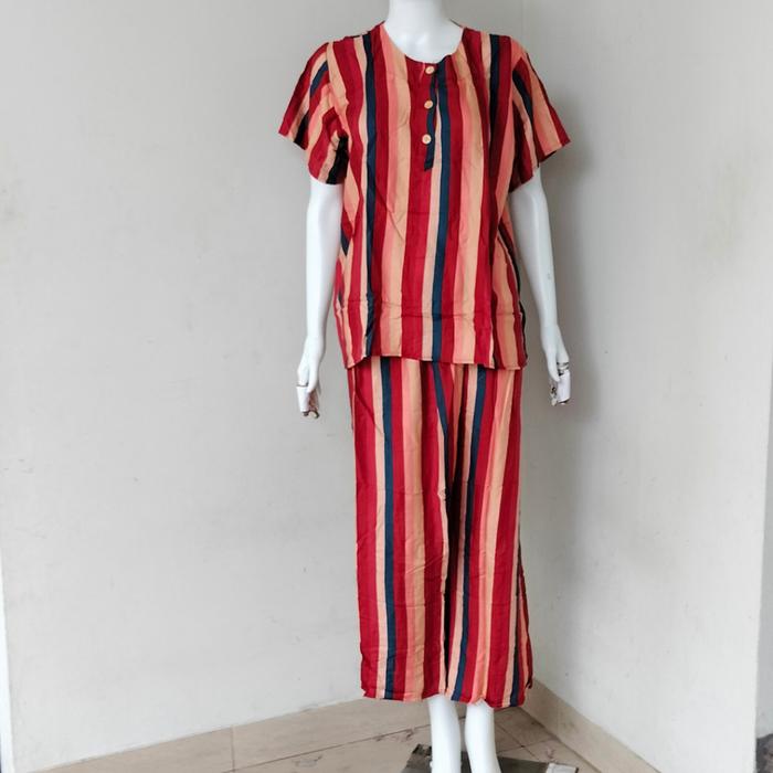 Setelan baju tidur kuda mas bahan katun ukuran 116cm