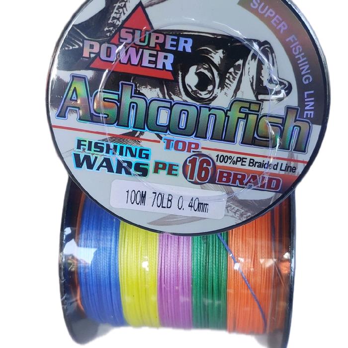PE 6 X16 ASHCONFISH 100 meter IMPORT 1 WARNA