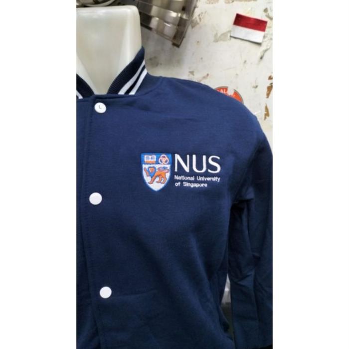 Jaket Varsity National University of Singapore Bordir Jaket NUS Bordir