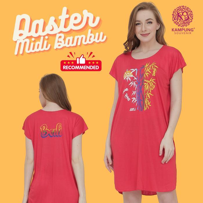 Dapat 5 Daster Bali Midi Bambu - Midi Pelangi - Midi Twister Dan Pelangi Midi - Best Seller Dress Pe