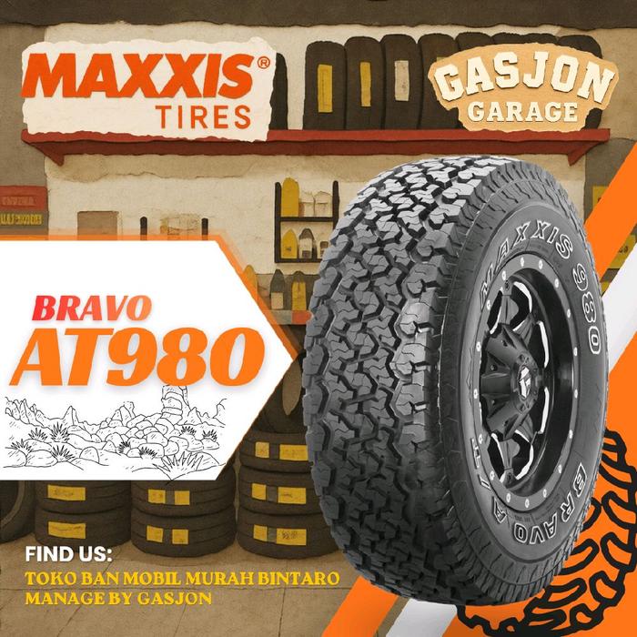 Ban mobil Maxxis Bravo AT 980 215/75 R15 MAXXIS BRAVO AT980 215 75 ring 15 Jimny, Taft, Katana, Vita