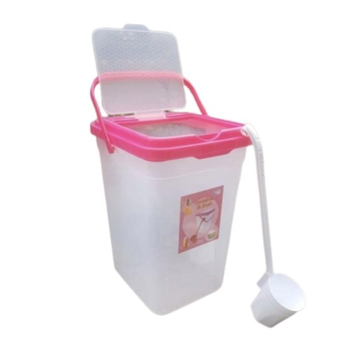 Toples Es Buah + Gayung - Tempat Air Minuman - Wadah Aquarium es buah Plastik 15 Liter LOVENIA