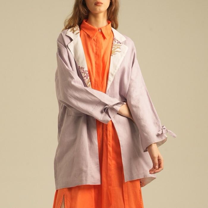 Reversible Blazer/Blazer wanita/Outer wanita/Outer/Blazer unisex