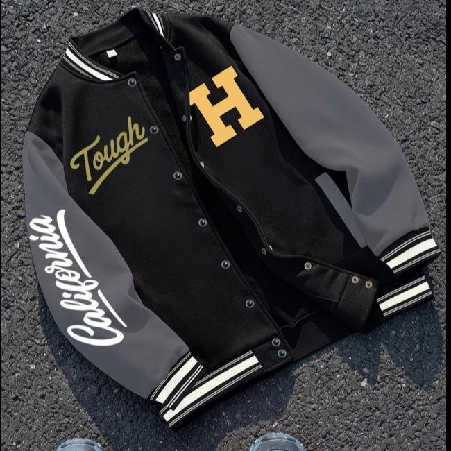 Jaket Varsity "H" Bigsize S-6XL (XXXXXXL) Bahan Fleece Premium Tebal Halus Bisa Custom Warna dan Sa