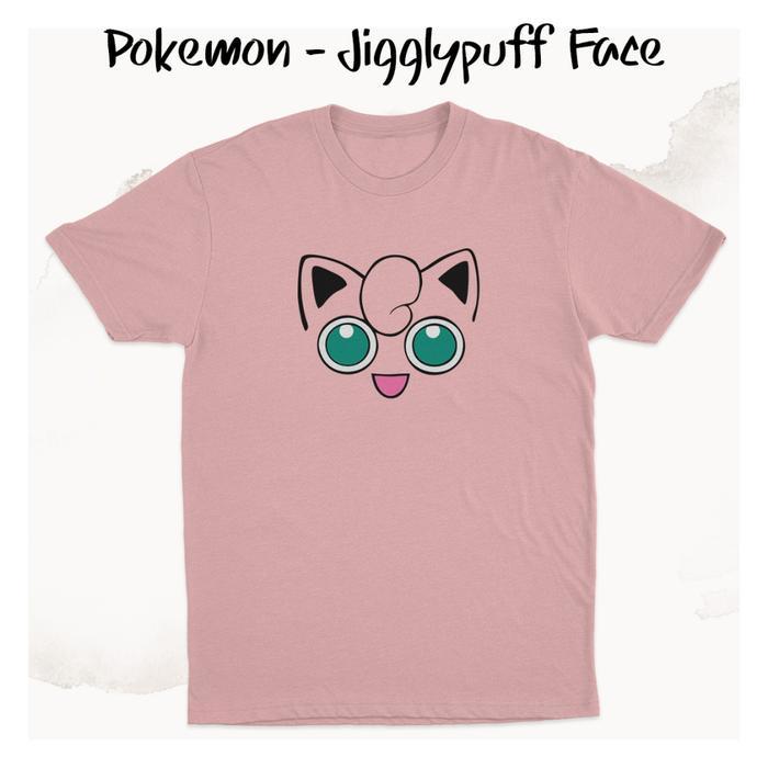 promo Kaos Jigglypuff Face Game Pokemon K0163