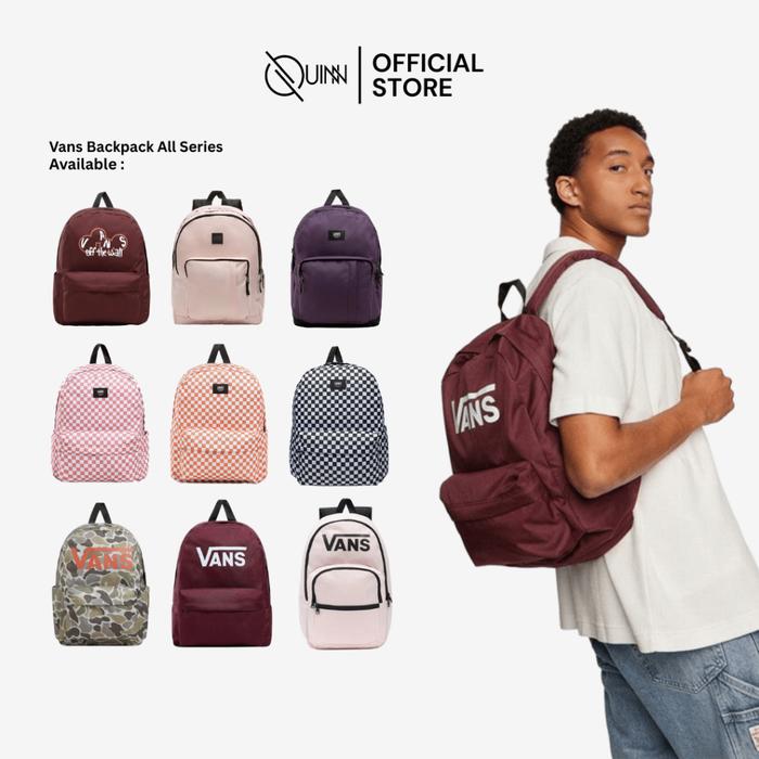 Tas Ransel Vans Backpack Tas Punggung Laptop Old Skool Checker Bag