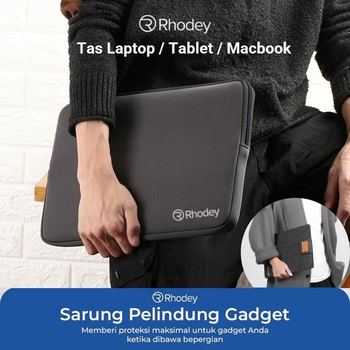 Tas Laptop / Tablet Sleeve Case Macbook Pro with Pouch 11-15 Inch - COD Pelindung Laptop Anti Gores