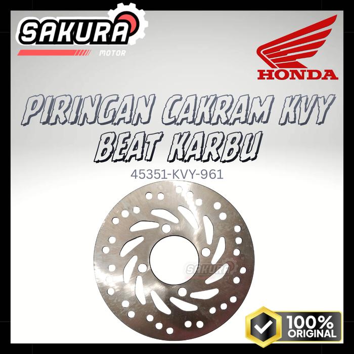 PIRINGAN CAKRAM KVY BEAT KARBU 45351-KVY-961 HONDA ORIGINAL