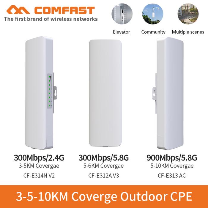 2.4Ghz&5.8Ghz 300~900Mbps Outdoor Wireless Bridge AP CPE Router Wi fi