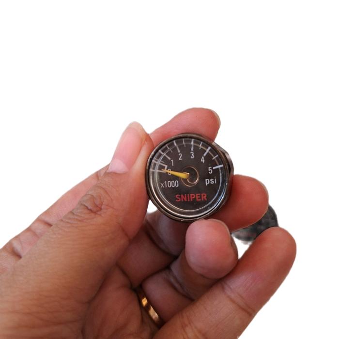 Manometer Kecil Diameter 22 5000Psi,Manometer Import,Sparepart Pompa PCP,Drat M10x1,Produk Import Be