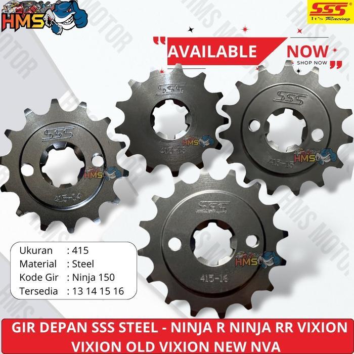 GIR GEAR DEPAN SSS 415 TIPIS NINJA RR NINJA R VIXION VIXION OLD VIXION NEW NVA R15 V1 V2 V3 XABRE BY