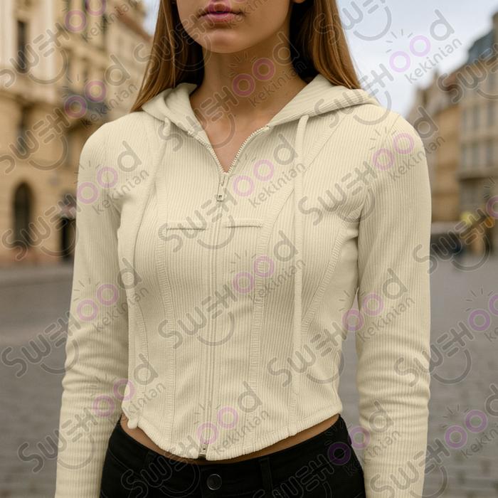 Exclusive Affiliate - Size S/M - XXXL | Grania Luxury Jaket Hoodie Zipper Atasan Wanita Kekinian Bah