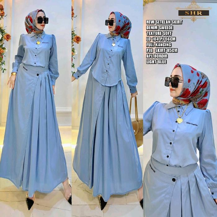 READY!!!NEW ORY SHR!!!STELAN ROK+KEMEJA DENIM EDITION!!