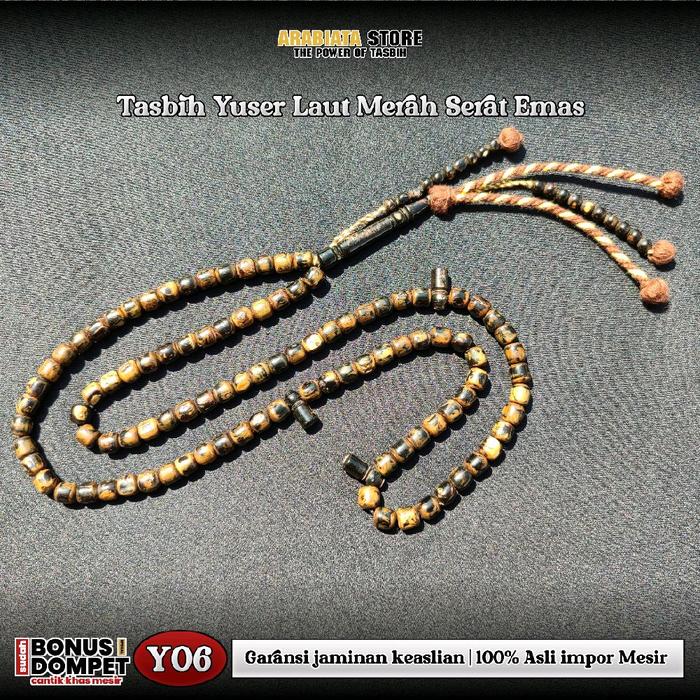 Tasbih Yuser Laut Merah Mesir Yuser Serat Mas Natural