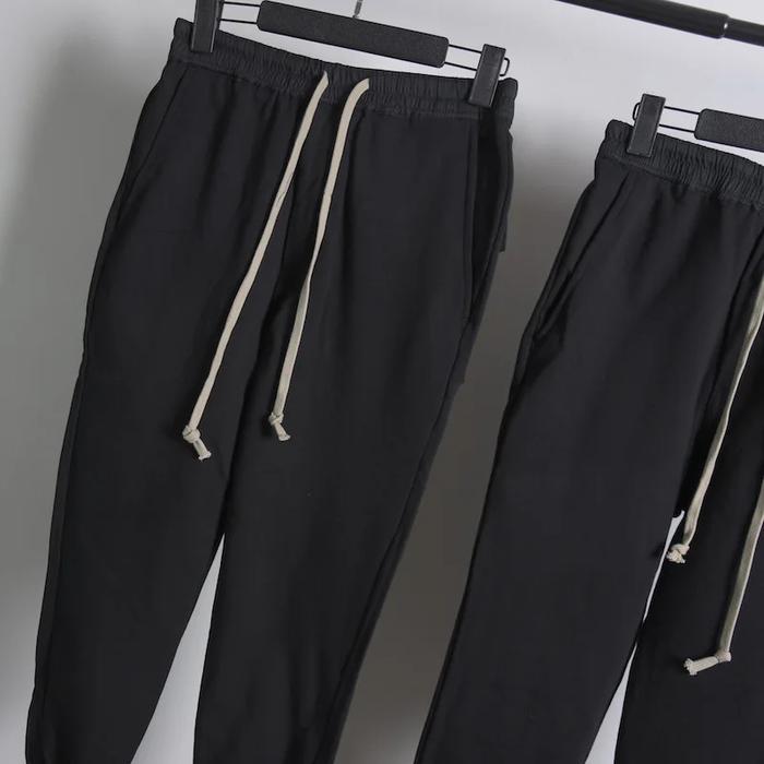 Rick Ro Owens Thick Knit Regular Crotch Trousers Casual Sporty Pants For Autumn/winter Fashionable C