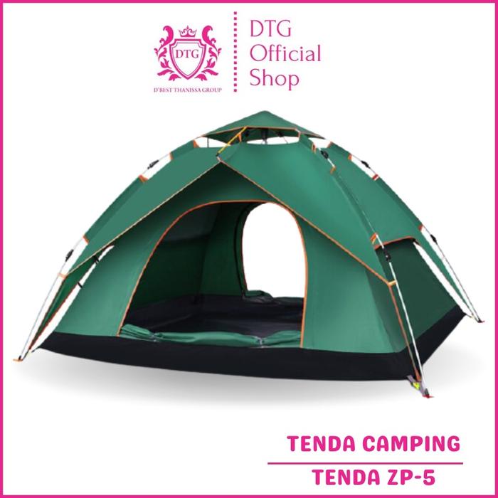 Tenda Camping Otomatis Biru Kapasitas 3 Orang Tenda Otomatis Outdoor & Indoor Tenda Gunung