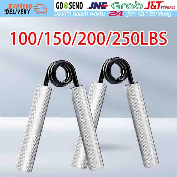 100 - 250 LBS Hand Grip / Hand Gripper / Gripper Besi / Allumunium Alat Latihan Otot / Penguat Tanga