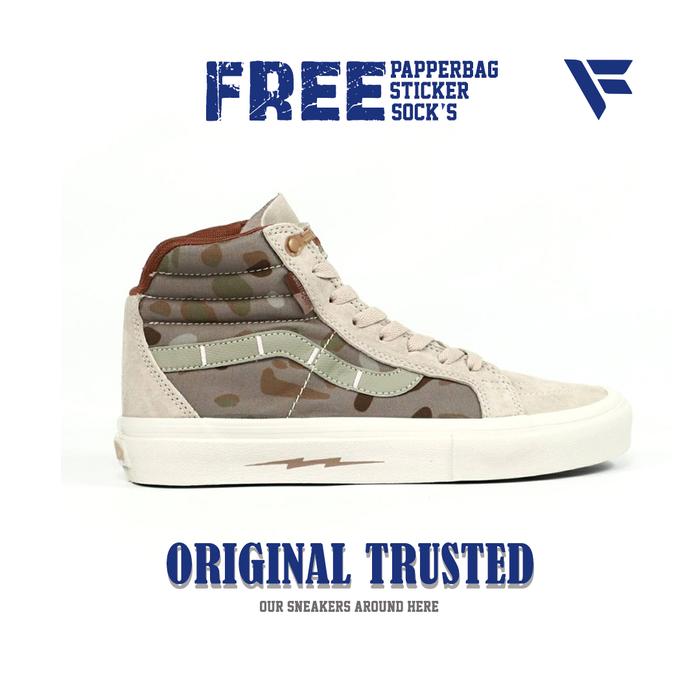 Vans Sk8 Hi Notchback Defcon Multicam Jungle Brown Original