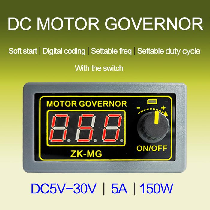 DC 5-30V 12v 24v 5A DC Motor Controller PWM Adjustable Speed Digital