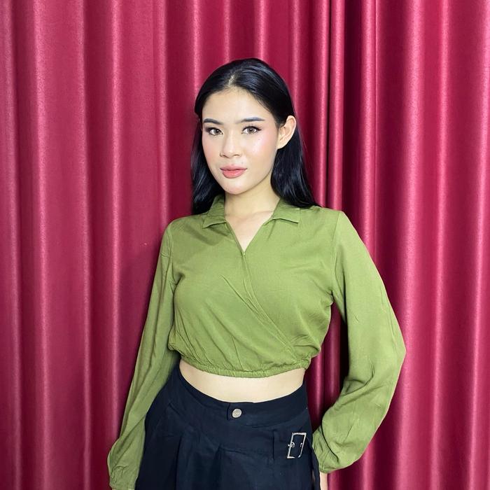 Yika - Kemeja Crop Wanita
